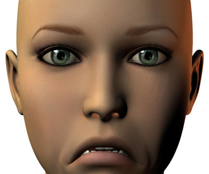女孩臉上的3D與情感