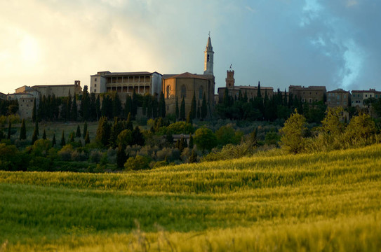 鑒于Pienze；意大利。