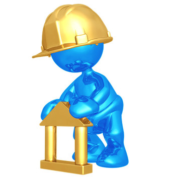 嬰兒建筑工人積木玩具家居