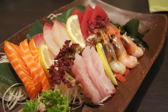 生魚片的安排