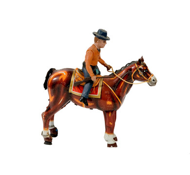 牛仔與馬錫玩具