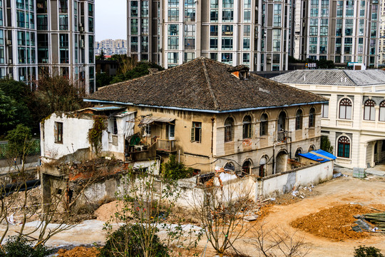 廢棄的寧波外灘建筑