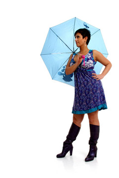 打著雨傘的女人