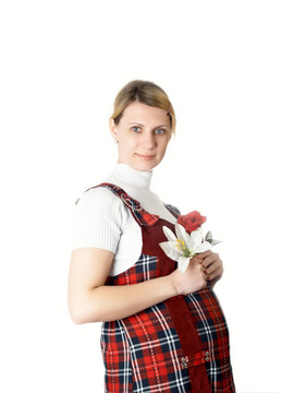 懷孕的女人