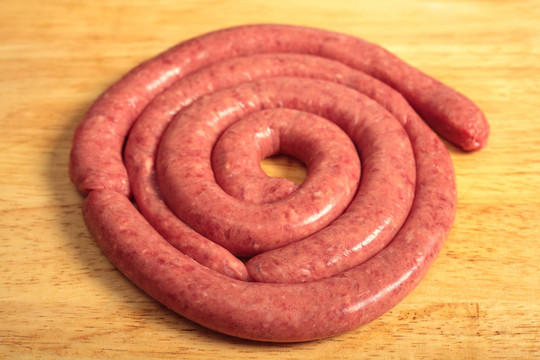 boerewors香腸板上