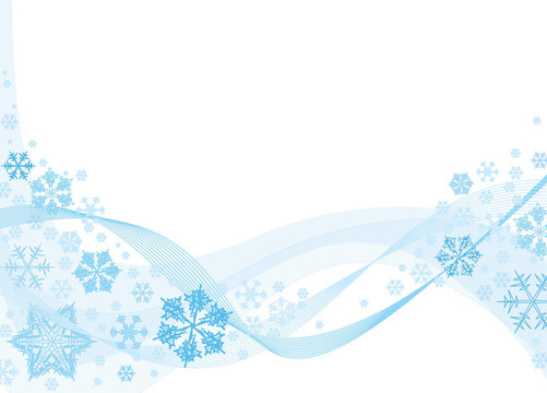 藍(lán)色雪花的圣誕背景
