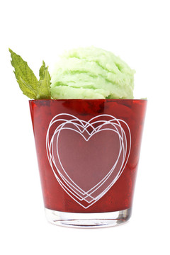 美味薄荷冰淇淋