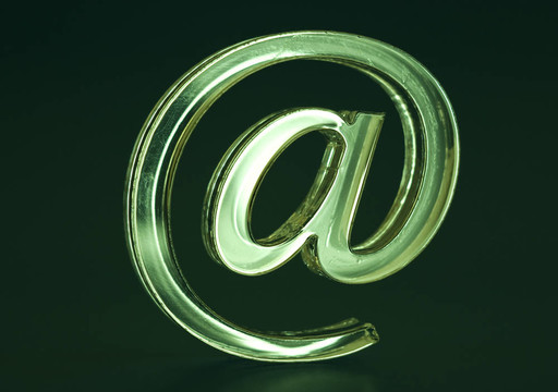 符號的電子郵件。
