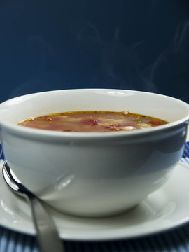 溫暖的素菜湯