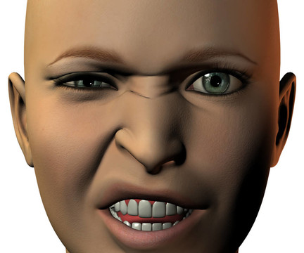 女孩臉上的3D與情感