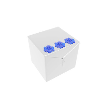圣誕禮物和禮品盒孤立在白色
