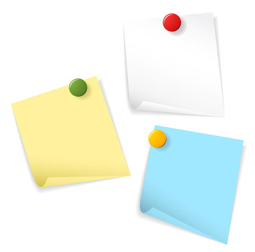 白色背景上的粘紙