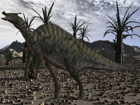 櫛龍angustirostris-3d恐龍