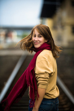 一個十幾歲的女孩的肖像