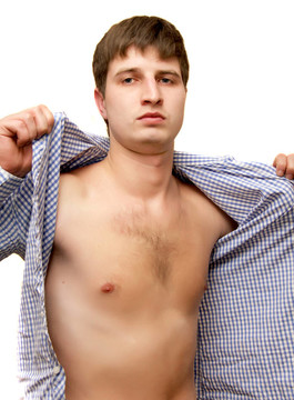 風格的人的胸部