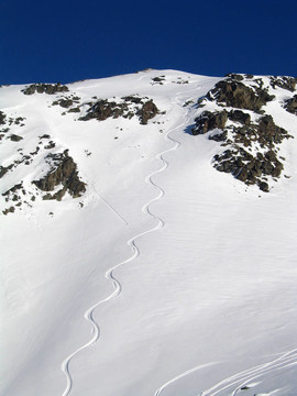 一個(gè)滑雪道