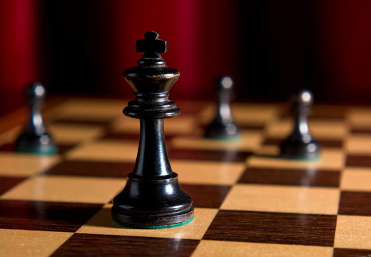 象棋棋盤上的孤獨(dú)之王