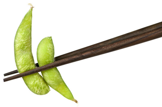用筷子的大豆