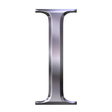 三維銀希臘字母