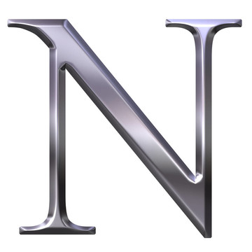 3D銀希臘字母