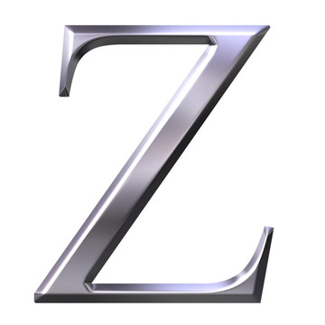 三維銀希臘字母