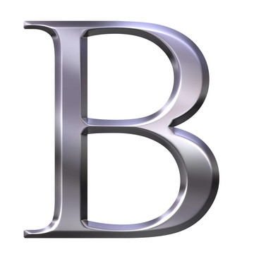 3D銀希臘字母
