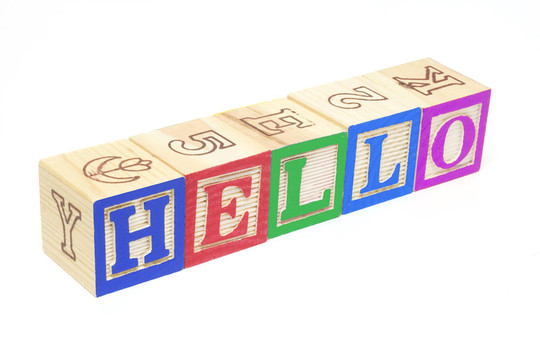 字母塊-你好