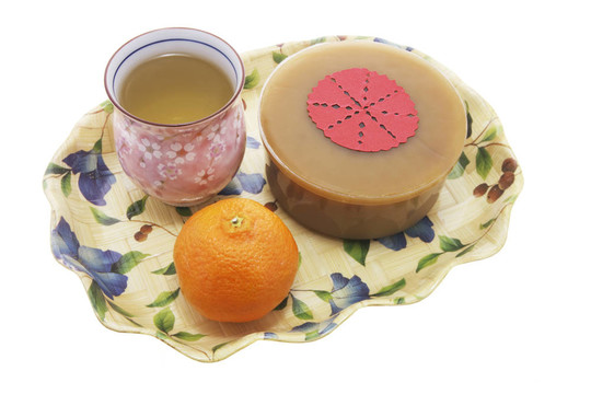 普通話；茶杯和中國(guó)年糕