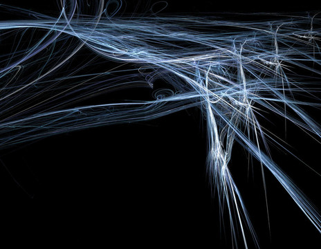 藍(lán)色分形閃電