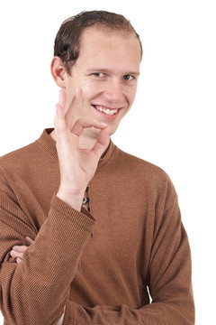 年輕的白人男子