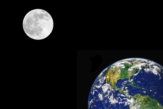 地球和Moon