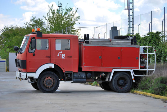 老消防車