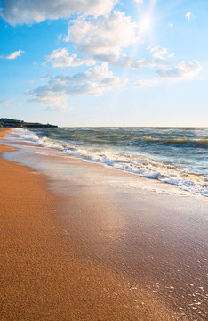海浪的泡沫