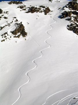 一個滑雪道