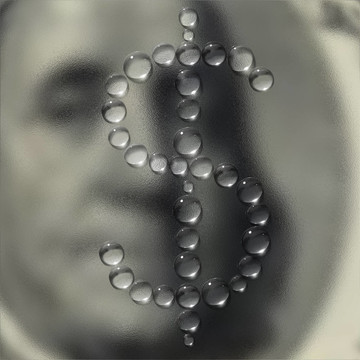 水滴美元標志背景