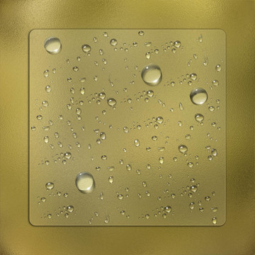 具有玻璃效果的水滴