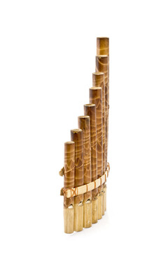 Panflute白色隔離