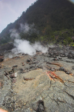 火山口的底部