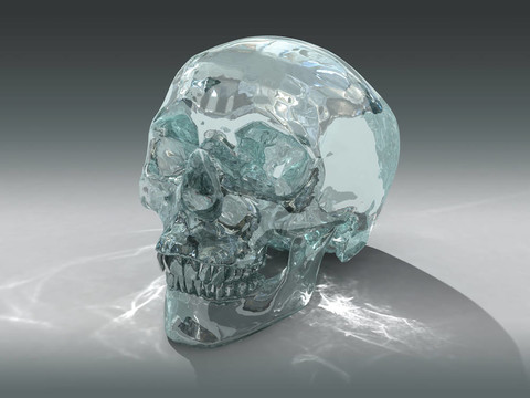 3D Crystal Skull