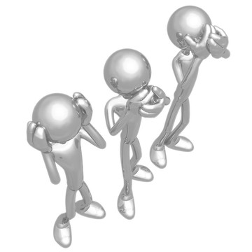 3 Wise Monkey Pose