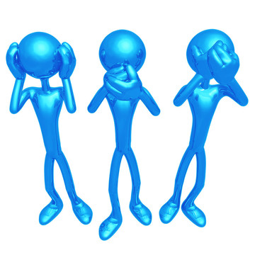 3 Wise Monkey Pose