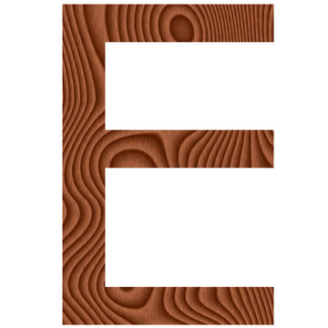 木制字母E
