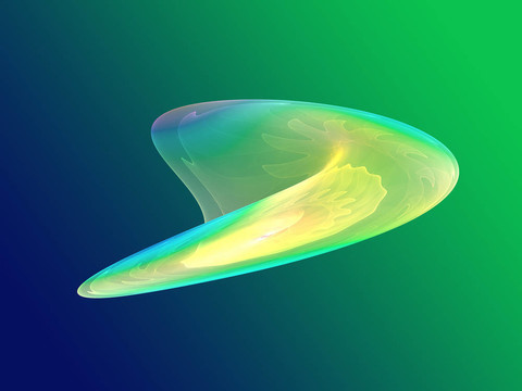 波浪狀的發(fā)光的顏色