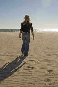 女人在Beach