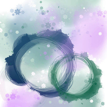 背景Whith Flower