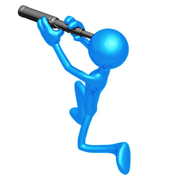 通過(guò)望遠(yuǎn)鏡