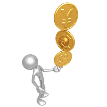 指尖上的金幣平衡