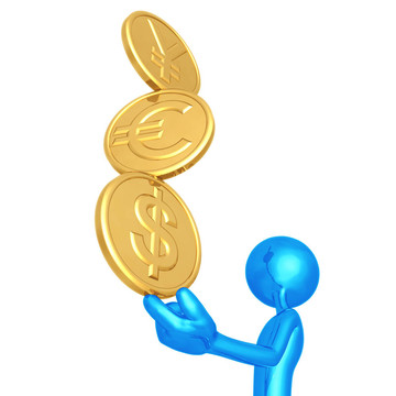 指尖上的金幣平衡