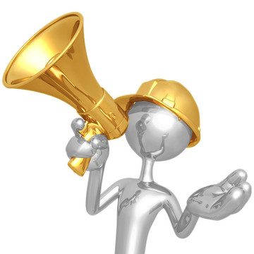 建筑工人用擴音器