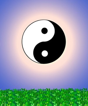 陰陽(yáng)標(biāo)志背景